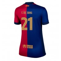 Maglia Calcio Barcelona Frenkie de Jong #21 Prima Divisa Donna 2024-25 Manica Corta